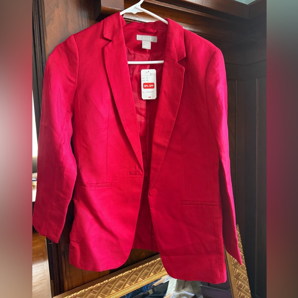 Vibrant Red Blazer